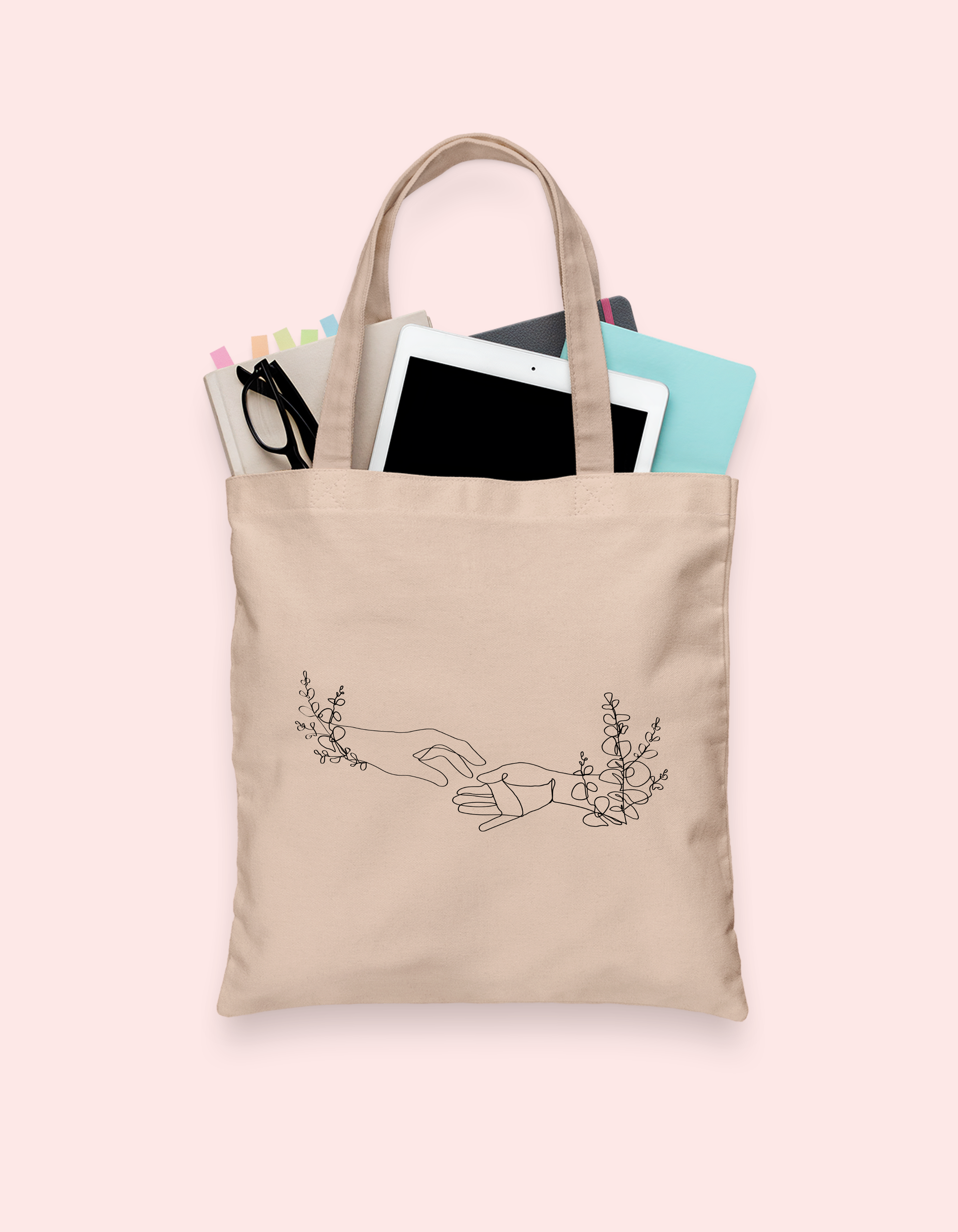 Tote bag Lovely Hands
